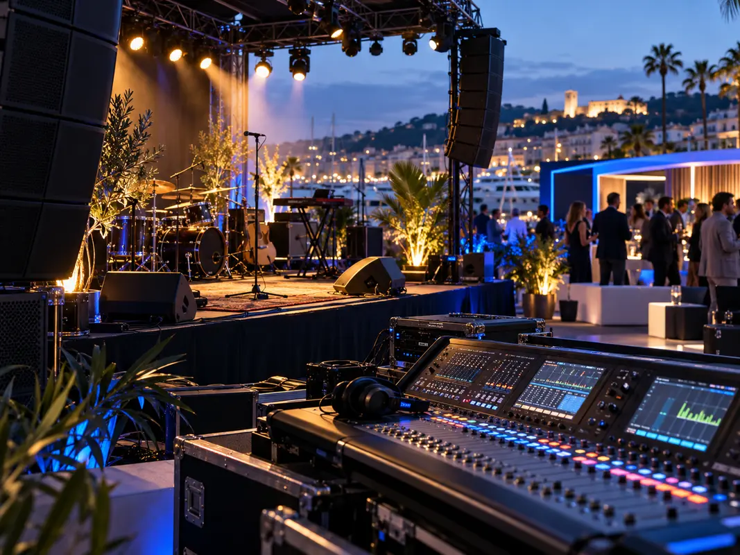 Illustration audiovisuelle pour le congrès MIDEM à Cannes
